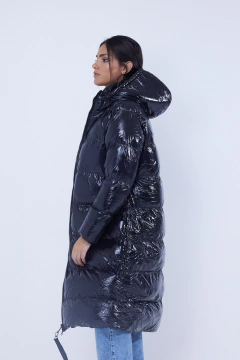 Campera puffer larga Rose - scombro