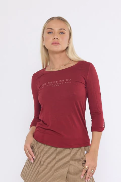 Remera manga 3/4 Code - scombro