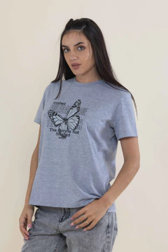 Remera algodon mariposa | ULTIMOS TALLES
