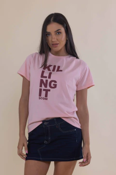 Remera algodon Killing it - scombro