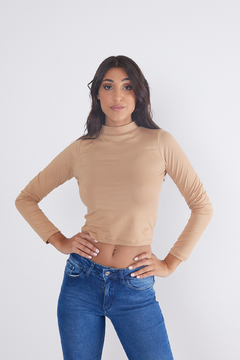 Polera lisa modal Lulu - scombro