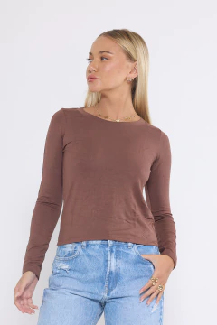 Remera basica manga larga