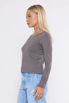 Remera basica manga larga - tienda online