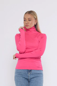 Polera lisa doble cuello - comprar online