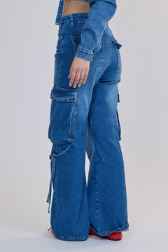 Jean cargo azul Lali - scombro