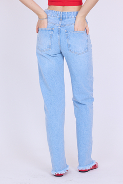 Jean recto desflecado Chiara - tienda online