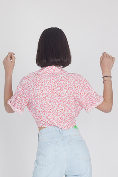 Camisa atada flower | ultimos talles en internet