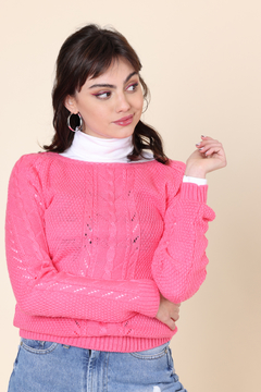 Sweater trenzas y botones | ULTIMOS TALLES - comprar online