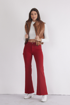 Jean Relaxed oxford Rojo