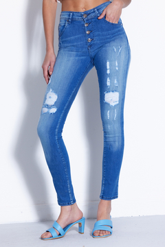 Jean con botones Gabi I | Ultimos talles - comprar online