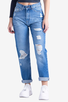 Mom jean roturas Cira II | ULTIMOS TALLES - comprar online