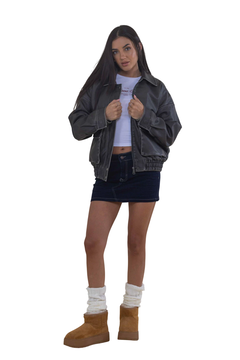 Bomber oversize cuero sintetico en internet