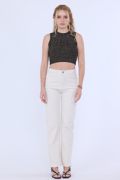 Musculosa tejida lurex