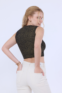 Musculosa tejida lurex - comprar online