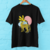 Camiseta Unisex Negra Guepardo Amarillo - comprar online