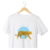 Camiseta Unisex Blanca Jaguar Azul Cielo - SELVA BOREAL