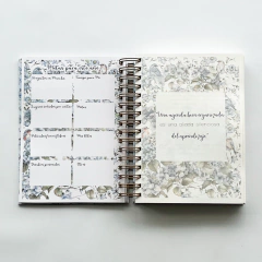 Agenda semana a la vista 2026 "Hortensias " Formato horizontal"