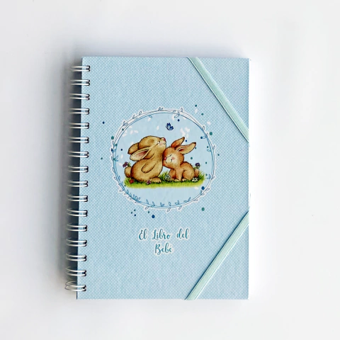 El libro del Bebé "Conejitos Celeste"
