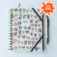 Combo Chico: Cuaderno Perritos + Ball Pen perritos + Market Bag de regalo!