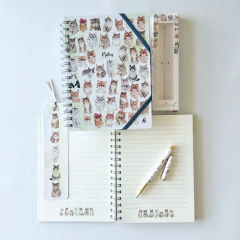 Combo Chico: Cuaderno Kitten + Roller Pen kitten + Market Bag de regalo! - tienda online