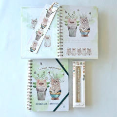 Combo Caja Chica: Cuaderno La Magia + Roller Pen + Caja - C2designs