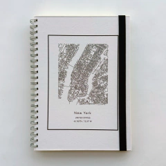 Cuaderno Universitario "Mapa NY Blanco"