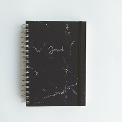 Bullet Journal Marmol Negro con planificador 25/26