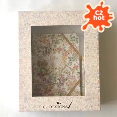 Combo Caja Chica: Cuaderno Flora + Ball Pen Flora + Caja