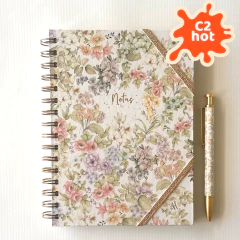 Combo Chico: Cuaderno Flora + Ball Pen Flora + Market Bag de regalo!