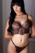 UAILEE - CONJUNTO CORSET DE PUNTILLA Y MICROFIBRA CON TANGA (F2-2014) en internet