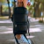 Mochila Matera Cuero Negro