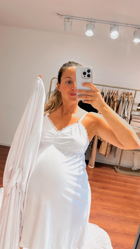 CAMISON LUCRECIA (Maternal) BLANCO - comprar online