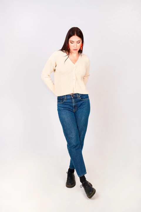 PÍA - CARDIGAN PERLADO -