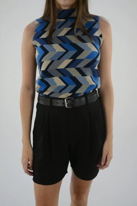 GRETA CHALECO POLERA JAQUARD