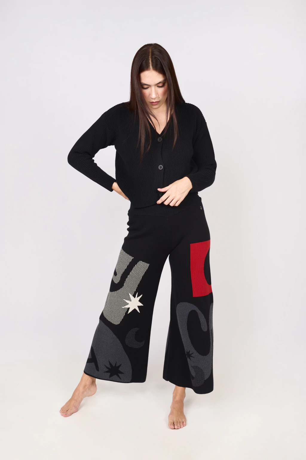PERLA - PANTALÓN JAQUARD - PREVENTA (Entrega en 15 días desde la fecha de compra)