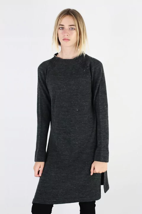 ELISA. Vestido manga ranglan con tajos - DEJAVU