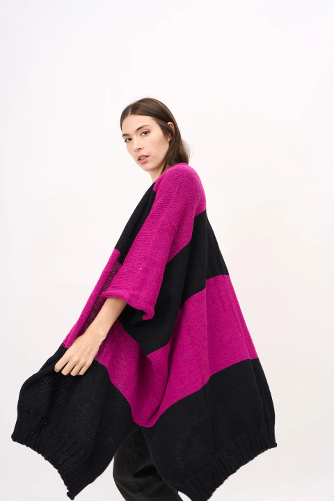 CORA PONCHO RAYADO - tienda online