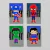 Super Heróis {fundo cidade color} - Placas decorativas