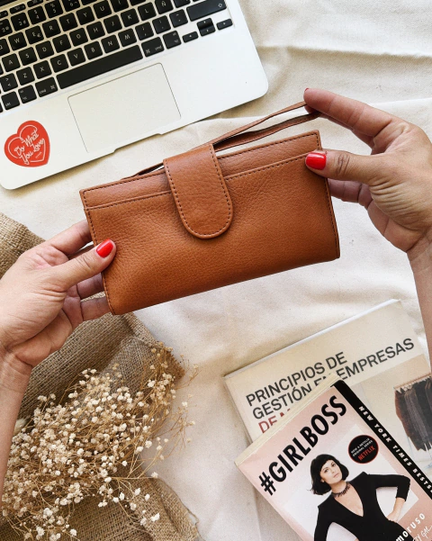 Billetera Capri Caramelo