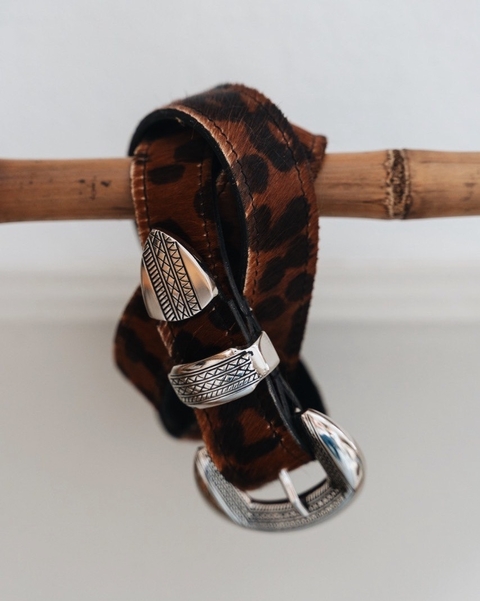Cinturón Western - Pelo Leopardo - comprar online