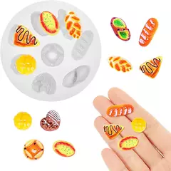 Molde Silicona Mini Pancitos Velas Porcelana