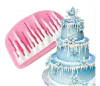 Molde Silicona Nieve Frozen Fondant Porcelana Fria Yeso