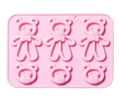 Molde Silicona Ositos Peluche Contorno Figuras De Chocolate