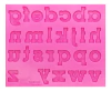 Molde Silicona Abecedario Minúsculas Fondant Porcelana Fria