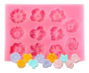 Molde Silicona 11 Flores Fondant Porcelana Fría