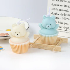 Molde Silicona Vela Osito Cupcake 3d en internet
