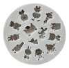 Molde Silicona Animalitos Mini Fondant Porcelana