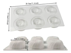 Molde Silicona Savarin Intreccio Chocolate Jabón Velas X 6 - comprar online
