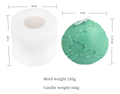 Molde Silicona Vela Mundo Planeta Tierra - comprar online