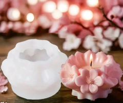 Molde Silicona Vela Flores De Cerezo en internet